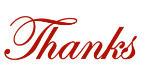Thank you in script