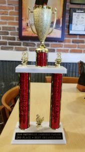 Second Place, Best Organization Smithville Jamboree 2018 trophy 