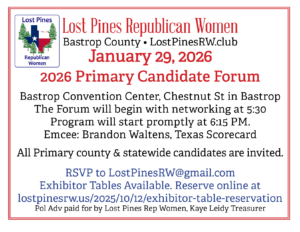 2026 Candidate Forum information postcard