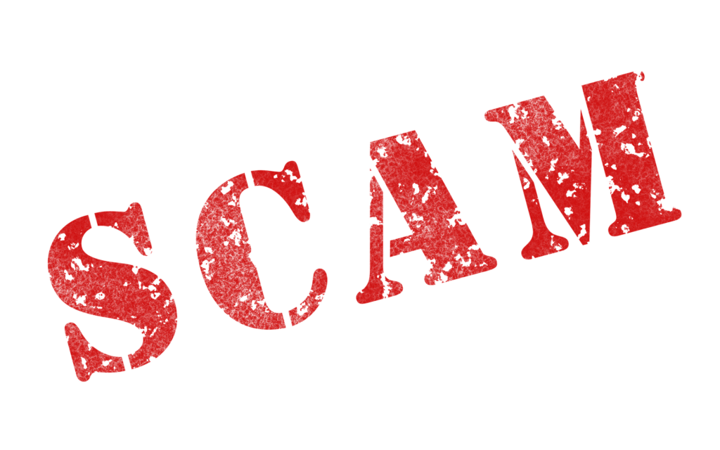 Scam poster